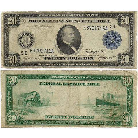 1914 $20 Federal Reserve Bank of Richmond Note Fr. 980 - Very Good