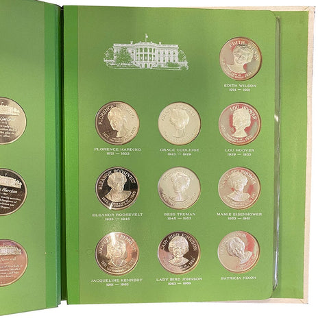 40-Coin White House Historical Ass. Sterling Silver First Lady Medal Set - Gem
