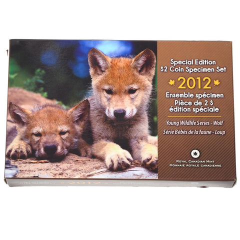 2012 Canada Special Edition $2 Coin Specimen Set "Young Wilderness Series" - Wolf