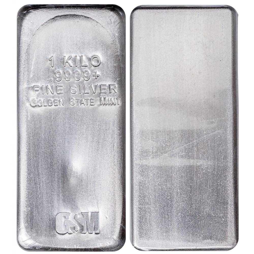 Buy 1 Kilo Silver Bar -.999 Pure