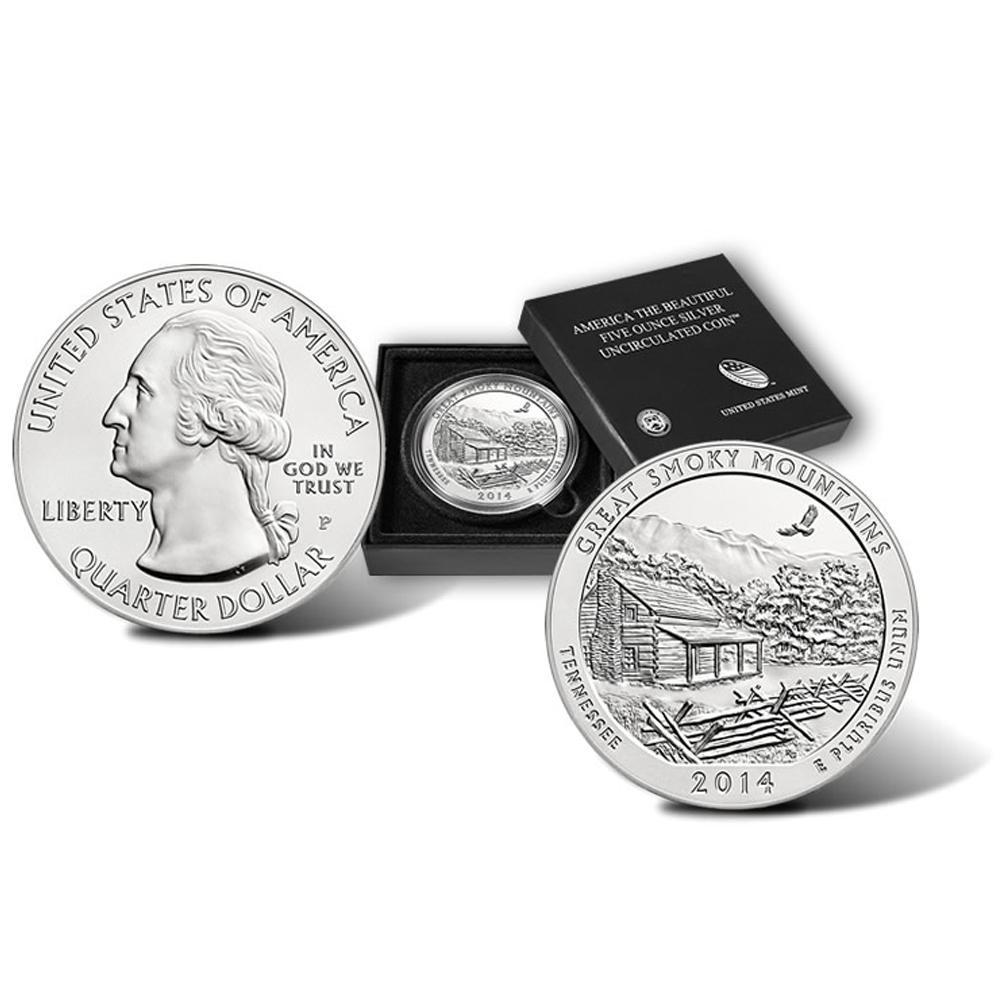 2014-P America The Beautiful Five Ounce Silver Tennessee