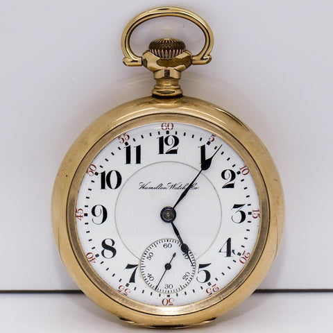 Scarce 1906 Hamilton GF Pocket Watch - 21 Jewel, Grade 942, Size 18s