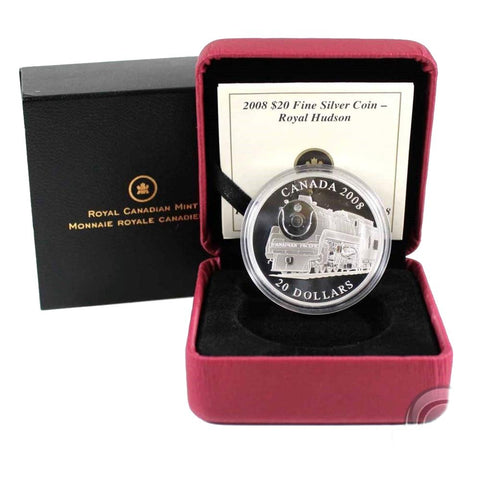 2008 $20 Canada Fine Silver Coin - Royal Hudson w/ Box & COA