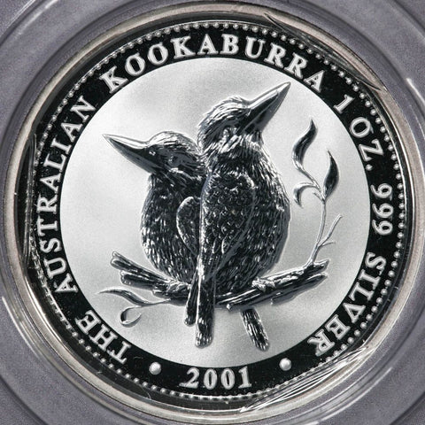 2001 Australia $1 Silver 1 oz. Kookaburra KM.479 - Gem Uncirculated