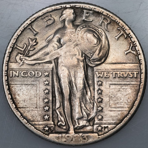 1923-S Standing Liberty Quarter - Key Date - Very Fine+