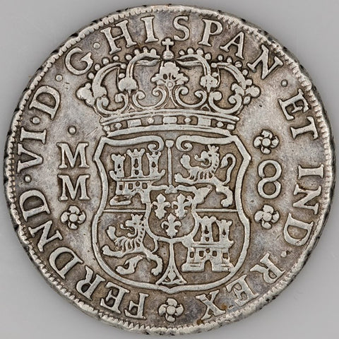 Mexcio - 1756-MM "Pillar Dollar" 8 Reales - KM.104.2 - Very Fine+
