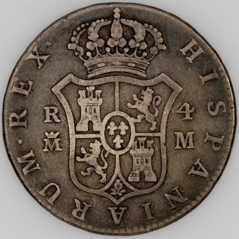 Spain - 1788-M 4 Reales Silver - KM.413.1 - Nice Fine+ (Scarce Coin!)