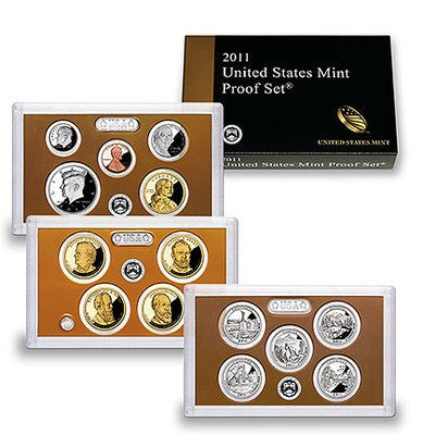 2011-S America The Beautiful 14 Coin Clad Proof Set, In Original Mint Box with COA