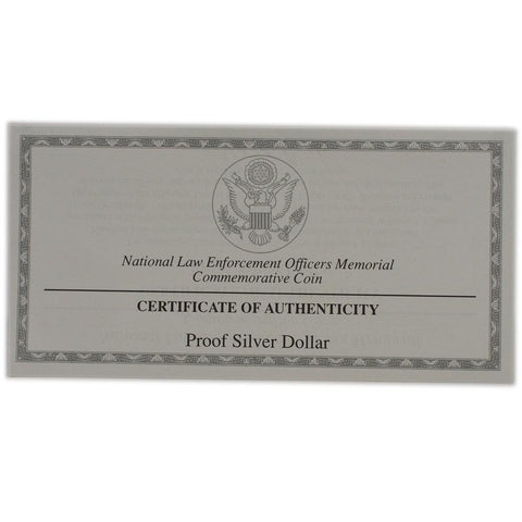 1997 $1 Silver National Law Enforcement Officers Commemorative - Gem Proof in OGP