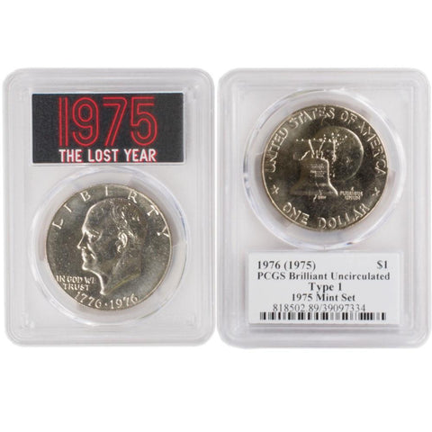 1975 "The Lost Year" PCGS Certified Brilliant Uncirculated Mint Set