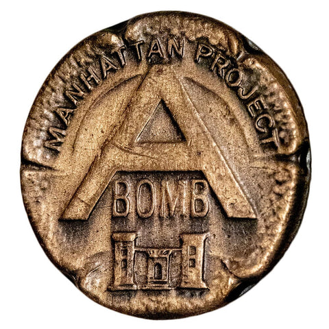 World War II Manhattan Project "A Bomb" Bronze Pin
