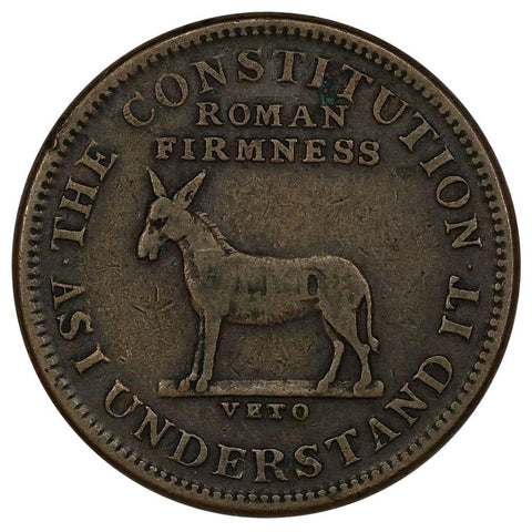 ND (1837-42) I Take The Responsibility/Roman Firmness Hard Times Token HT-72 - Very Fine