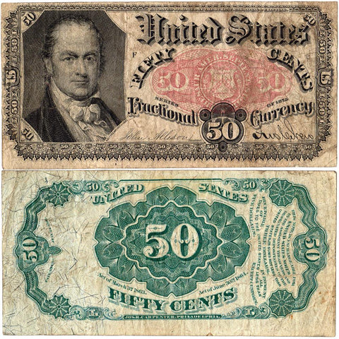 (1874-1876) 5th Issue 50¢ Fractional Fr. 1381 - Very Fine