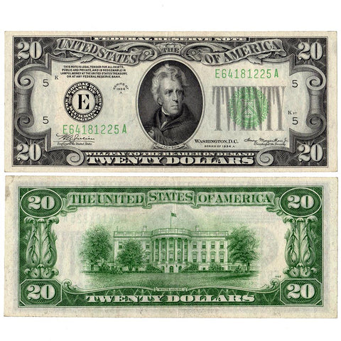 1934-A $20 Federal Reserve Star Note Richmond District Fr. 2055-E - Ch. Very Fine