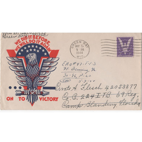 May 5, 1944 "On to Victory" WW2 Patriotic Cover