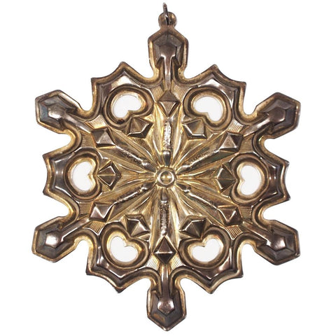 1979 Gorham Sterling Silver "Snowflake' Christmas Ornament