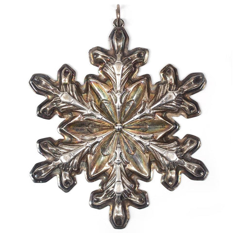 1973 Gorham Sterling Silver "Snowflake' Christmas Ornament
