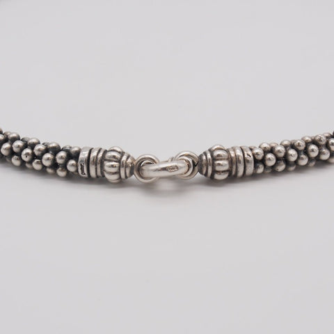 Lagos Caviar Sterling Silver Beaded Necklace