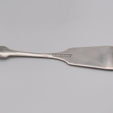 W.H. Calhoun 1845 Nashville, Tennessee Silver Teaspoon (No Mono.)