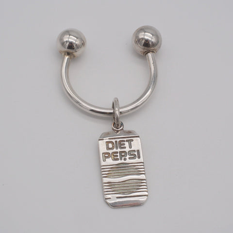 Tiffany & Co. Sterling Silver Diet Pepsi Can Key Ring