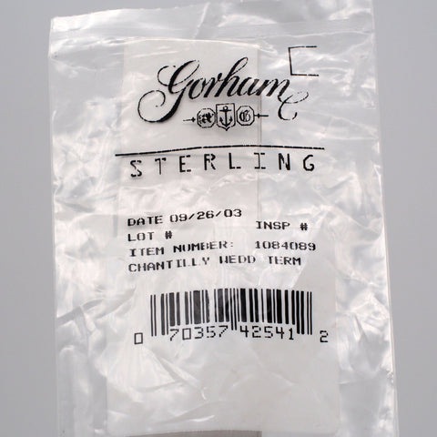 Gorham Chantilly Sterling Silver Wedding Cake Knife