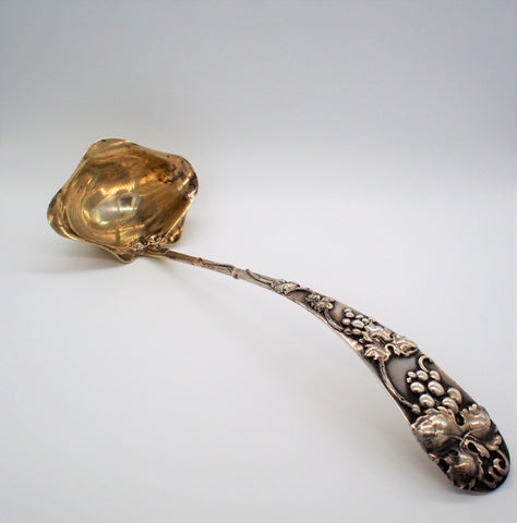 Frank Smith Grapes Design Sterling Silver Punch Ladle