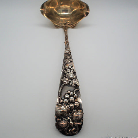 Frank Smith Grapes Design Sterling Silver Punch Ladle