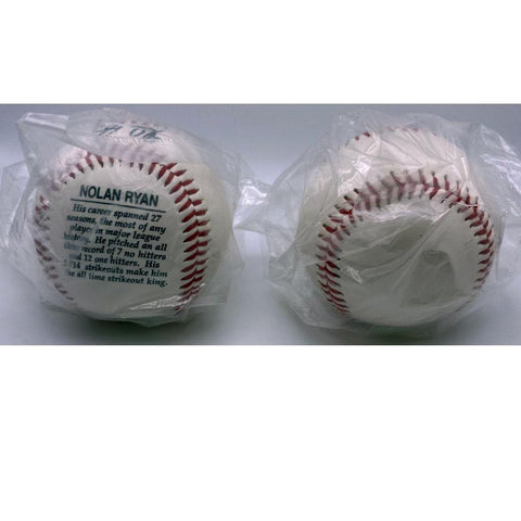 Pair of Nolan Ryan Limited Edition Baseballs Fotoball & 5000 HR Ball