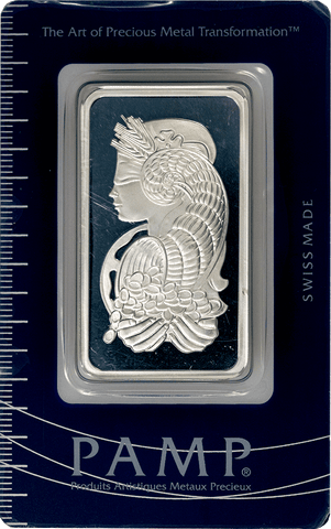 1 oz PAMP Suisse Fortuna Silver Bar (New w/ Assay)