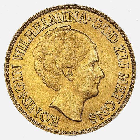 Netherlands 10 Guilder "Queen" Gold Coin - PQ Brilliant Uncirculated