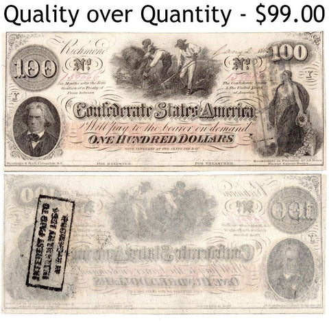 Civil War Paper Money Grab Bags - Priced For Every Budget