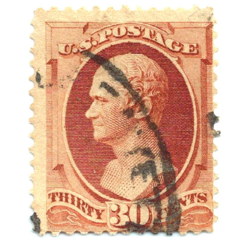 Scott #217 1887 30¢ Hamilton - Used