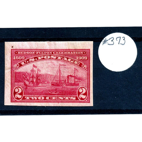 Scott #373 1909 2¢ Fulton Steamship Imperforate - VF H OG