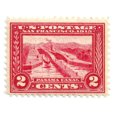 Scott #398 1913 2¢ Panama Canal - VF LH OG