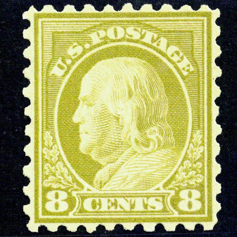 Scott #470 1916 8¢ Benjamin Franklin - VF LH OG
