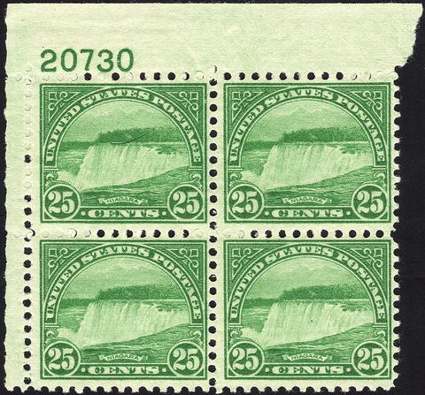 Scott #568 25¢ Niagara Falls Block of Four - Mint OG N.H. VF