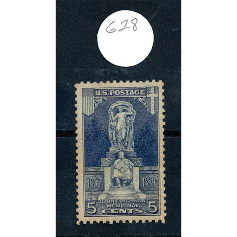 Scott #628 1926 5¢ John Ericsson Memorial - VF NH OG