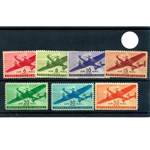 Scott C25 to C31 1941-1944 Air Mail - VF, OG, NH