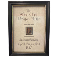 Great Britain 1840 1¢ Penny Black Scott #1 S/L - Used (Bonus