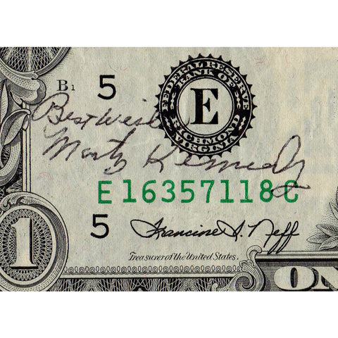 1974  $1 Richmond Federal Reserve Note Fr.1908-E - Very Fine w/ David M. Kennedy Signature