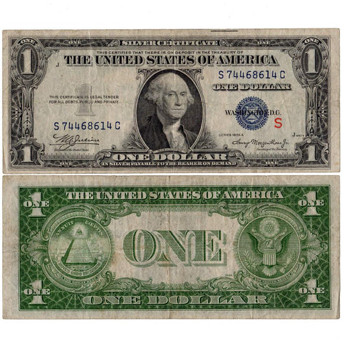 1935-A Experimental "S" $1 Silver Certificate Fr. 1610 - Very Fine