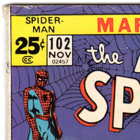 1971 Amazing Spiderman #102 Marvel Comics - Very Good+