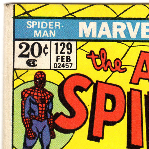 1974 Amazing Spiderman #129 Marvel Comics - 1st Appearance Punisher - Fine