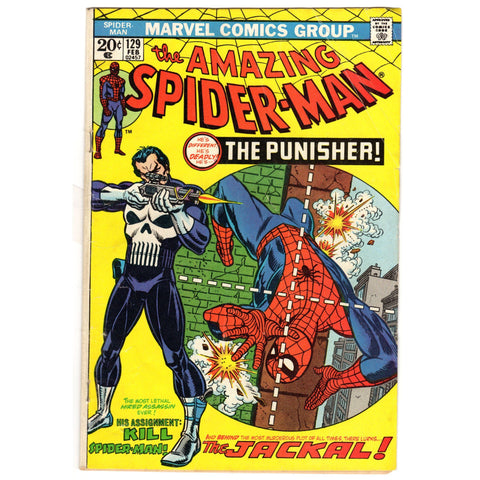 1974 Amazing Spiderman #129 Marvel Comics - 1st Appearance Punisher - Fine