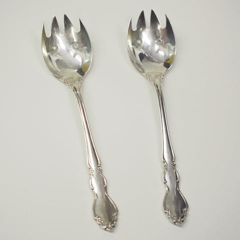 Pair of Dover By Oneida Sterling Silver Ice Cream Forks