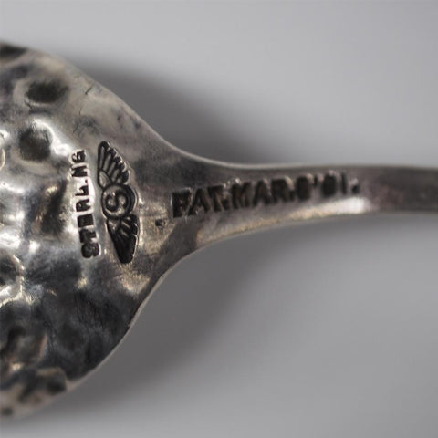 Shiebler Sterling Silver Hartford CT. Nutmeg Souvenir Spoon