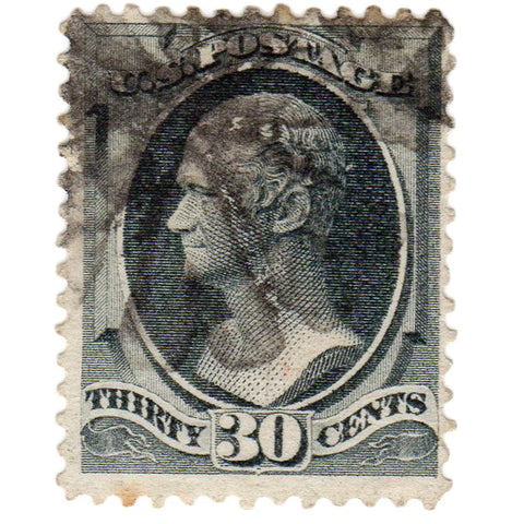 United States 30 Cent Hamilton Stamp Scott #154 - Used