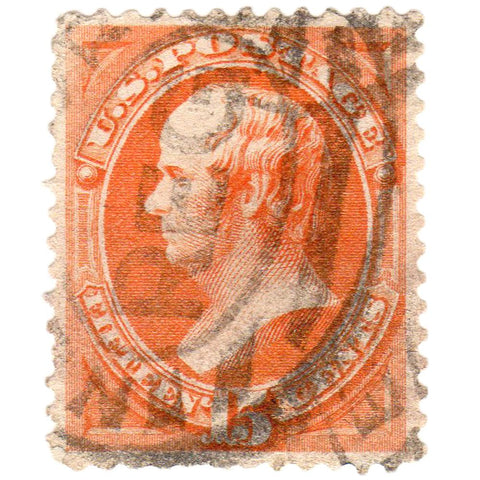 United States 15 Cent Webster Stamp Scott #152 - Used