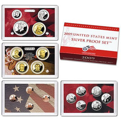 2009-S U.S Territories 18 Coin Silver Proof Set, In Original Mint Box with COA