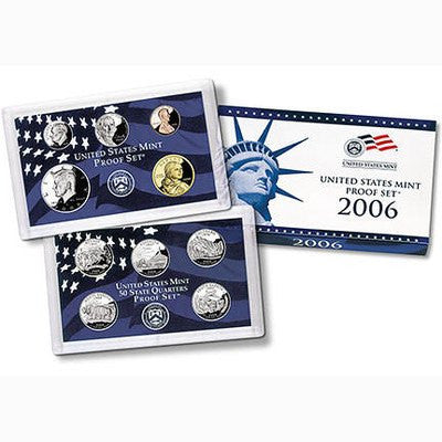 2006-S Statehood 10 Coin Clad Proof Set, In Original Mint Box with COA